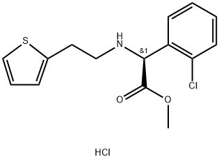 D-(+)-metil-alfa-(2-tieniletamino)(2-klorofenil) azetato klorhidratoa