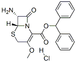 difenilmetil (6R-trans)-7-amino-3-metoxi-8-oxo-5-tia-1-azabicyclo[4.2.0]oct-2-ene-2-karboxilato monoklorhidrato