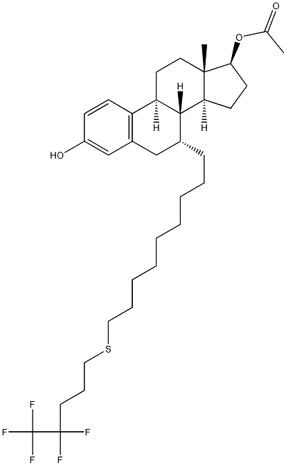 Estra-1,3,5(10)-trieno-3,17-diol,7-[9-[(4,4,5,5,5-pentafluoropentil)tio]nonil]-,17-acetato,(7a) ,17b)-