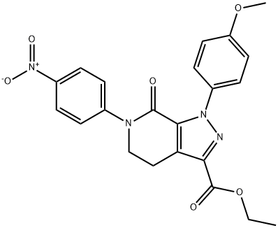 etil 1-(4-metoxifenil)-6-(4-nitrofenil)-7-oxo-4,5,6,7-tetrahidro-1H-pirazolo[3,4-c]piridina-3-karboxilatoa