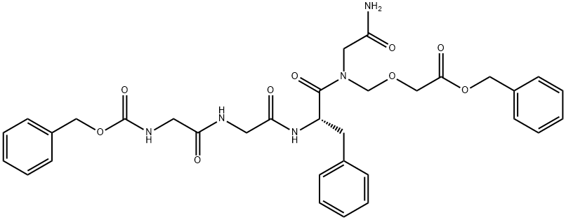 Glizinamida, N-[(fenilmetoxi)karbonil]glizilglizil-L-fenilalanil-N-[[2-(fenilmetoxi)-2-oxoetoxi]metil]-