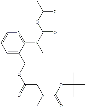 Glizina, N-[(1,1-dimetiletoxi)karbonil]-N-metil-, [2-[[(1-kloroetoxi)karbonil]metilamino]-3-piridinil]metil ester