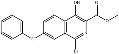 metil 1-bromo-4-hidroxi-7-fenoxiisokinolina-3-karboxilatoa