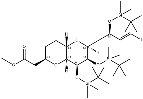 Metil 2-((2R,4aS,6S,7R,8S,8aS)-7,8-bis((tert-butildimetilsilil)oxi)-6-((S,E)-1-((tert-butildimetilsilil)oxi) )-3-iodoalil) oktahidropirano [3,2-b]piran-2-il) azetatoa