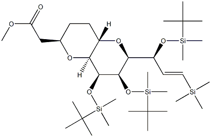 metil 2-((2R,4aS,6S,7R,8S,8aS)-7,8-bis((tert-butildimetilsilil)oxi)-6-((S,E)-1- ((tert-butildimetilsilil)oxi )-3- (trimetilsilil)alil)oktahidropirano [3,2- b]piran-2-il) azetatoa
