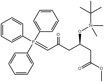 Metil (3R)-3-(tert-butildimetilsililoxi)-5-oxo-6-trifenilfosforanilidenhexanoatoa