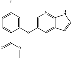 Metil 4-fluoro-2-{1H-pirrolo[2,3-b]piridin-5-iloxi}benzoatoa
