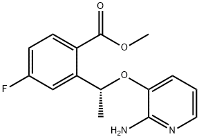 metil (R)-2-(1-((2-aminopiridin-3-il)oxi)etil)-4-fluorobenzoatoa