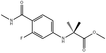 N-[3-Fluoro-4-[(metilamino)karbonil]fenil]-2-metilalanina metil ester