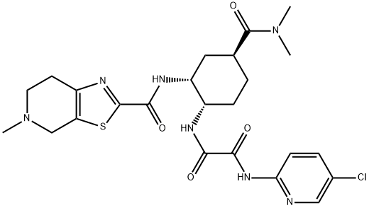 N-(5-Kloropiridin-2-il)-N'-[(1S,2R,4S)-4-[(dimetilamino)karbonil]-2-[[(5-metil-4,5,6,7- tetrahidrotiazolo[5,4-c]piridin-2-il)karbonil]amino]ziklohexil]etandiamida