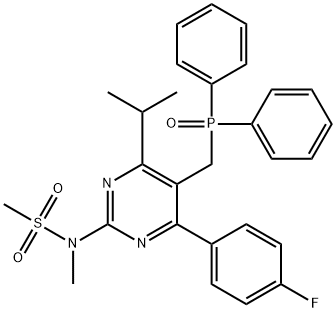N-[5-(Difenilfosfinoilmetil)-4-(4-fluorofenil)-6-isopropilpirimidin-2-il]-N-metilmetanosulfonamida