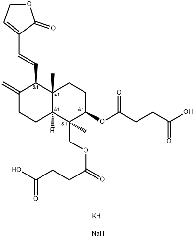 Potasio sodio Dehidroandrografolido Succinatoe