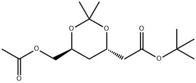 tert-butil (4R-cis)-6-[(acetiloxi)metil]-2,2-dimetil-1,3-dioxano-4-azetatoa